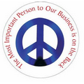 Peace Sign Photo Hand Mirror (2.5" Diameter)